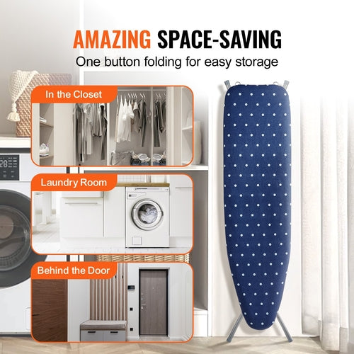 Ironing Board with Bottom Storage Tray, Thickened 4 Layers Iron Board